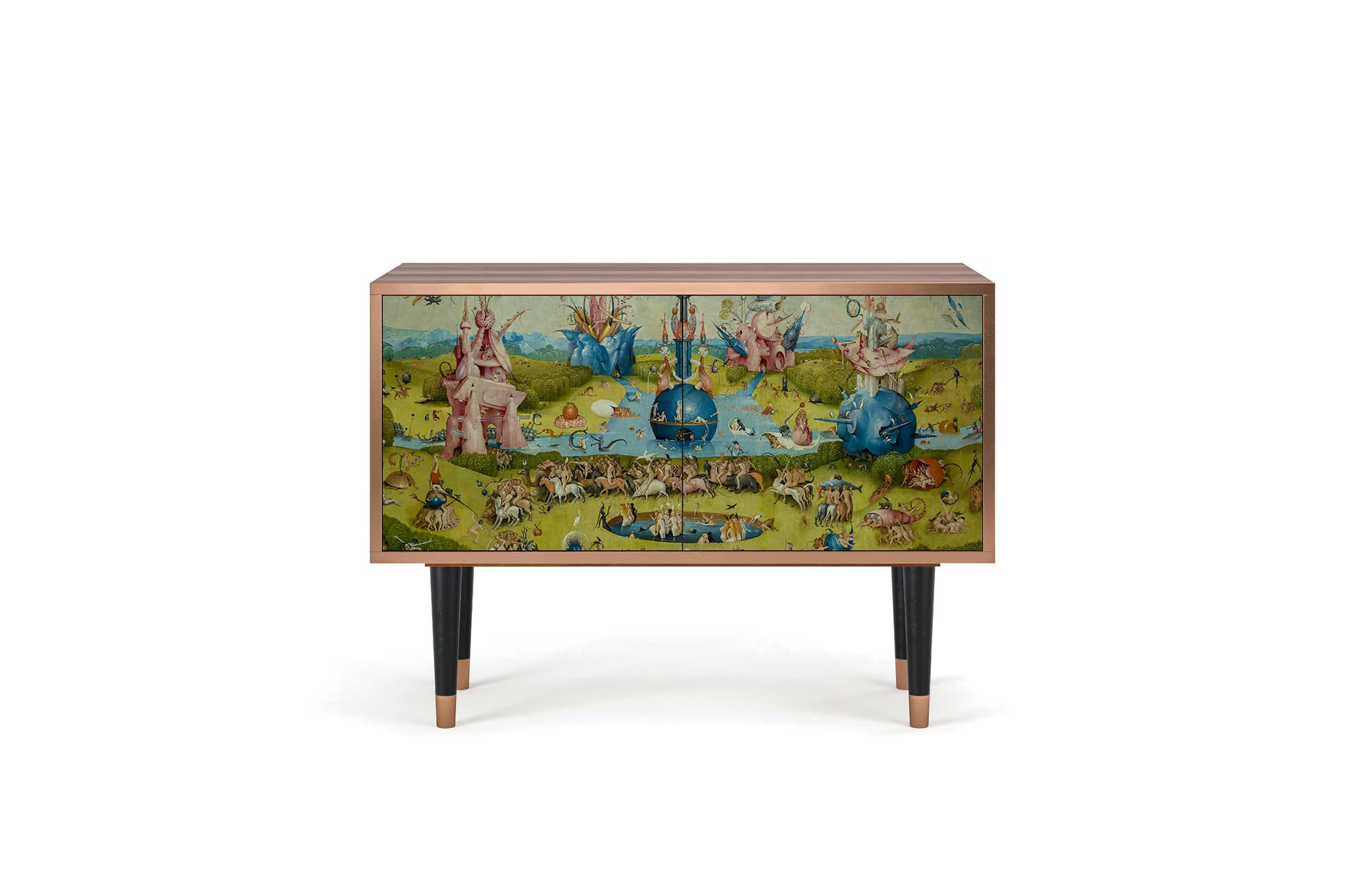 THE GARDEN BY HIERONYMUS BOSCH - Buffet bas  multicolore 2 portes L 94 cm