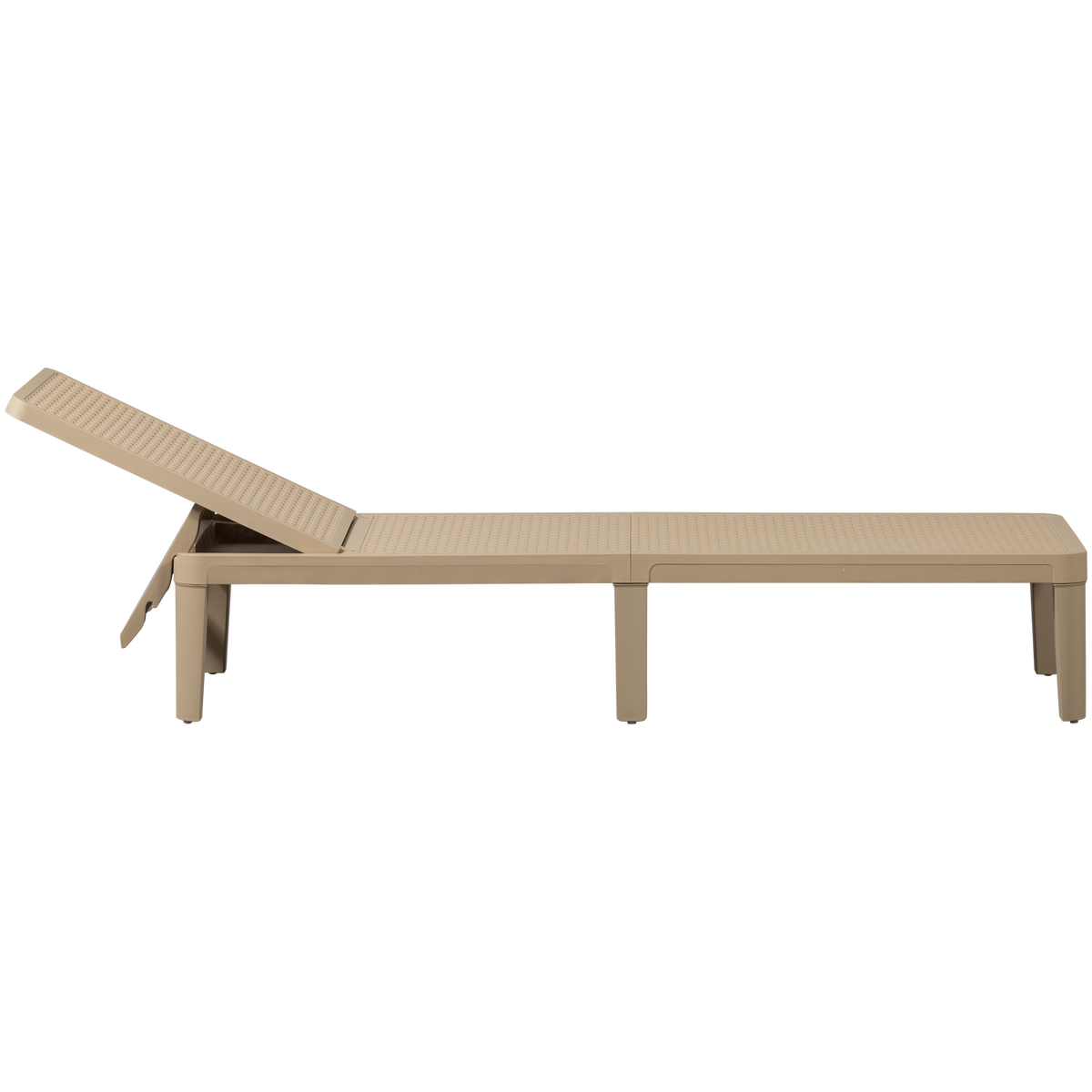 WOOOD ligbed tuin Jinte - Kunststof - Zand - 29x55x191