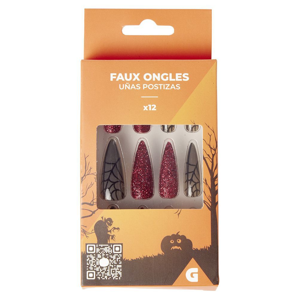 Faux ongles Halloween x12