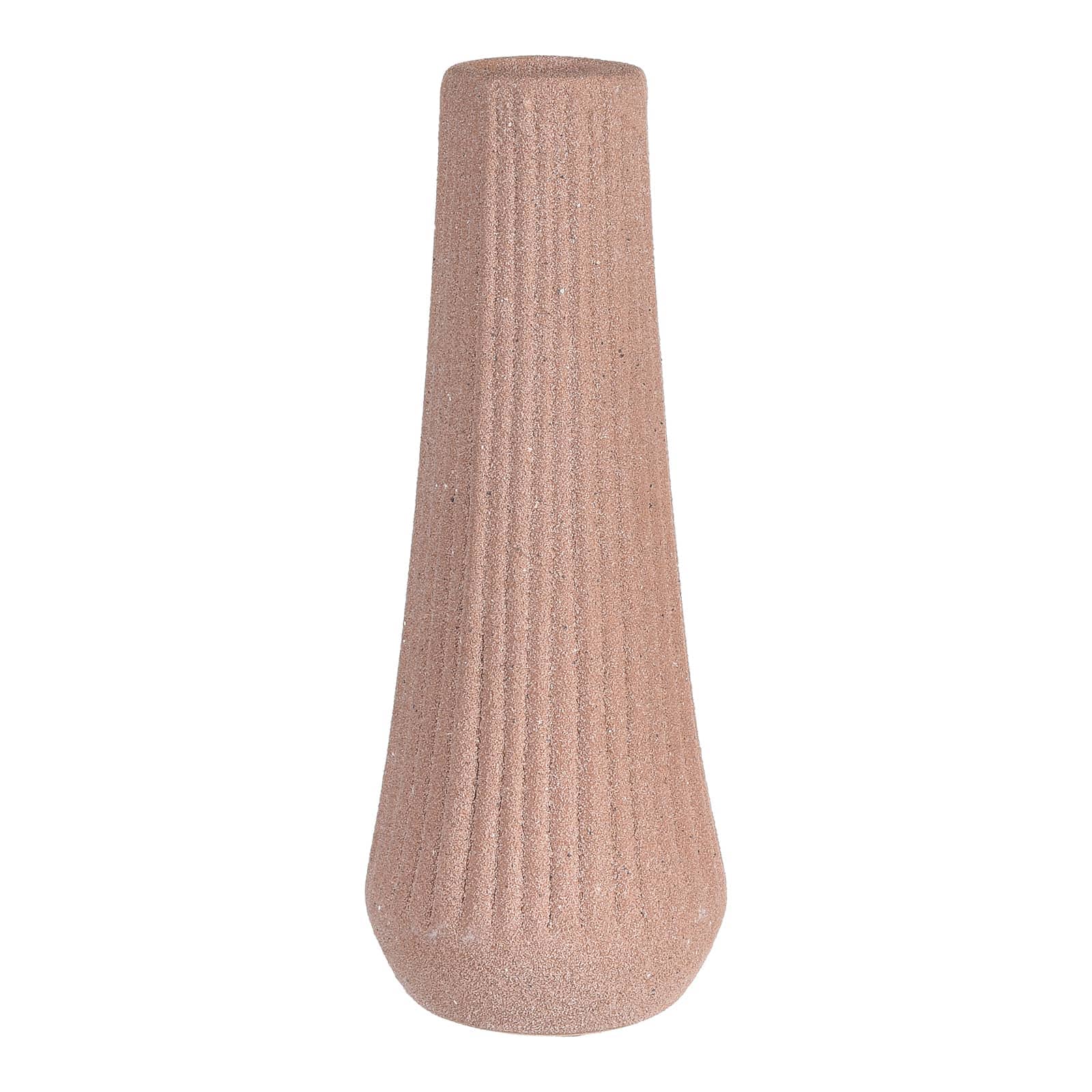 Vase Rillen Rosa, ⌀ 6 cm, H 150 mm