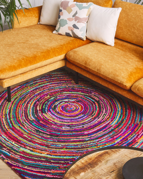 Dywan ręcznie pleciony 160x230 cm kolorowy