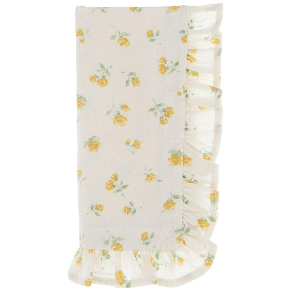 - Set 2 serviettes en coton jaune