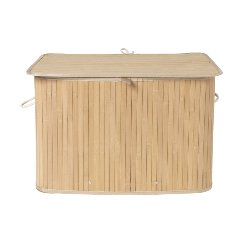 Wasmand bamboe 90 liter - naturel - 60x40x40 cm