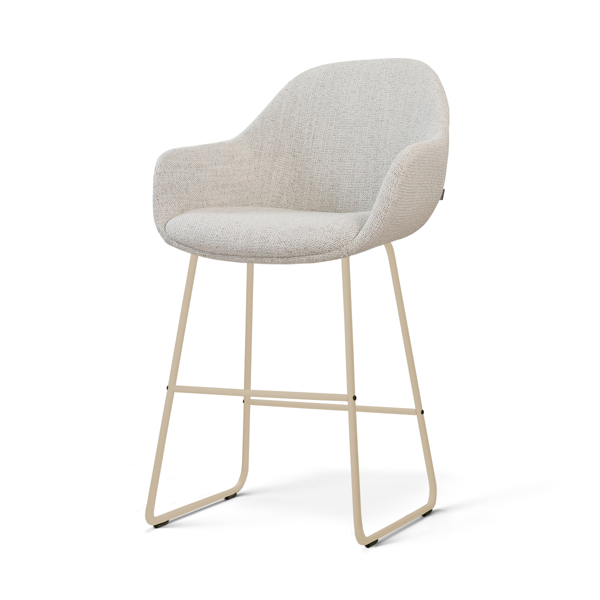 Nolon Nino-Mae barkruk beige gemêleerd - beige onderstel - 65 cm