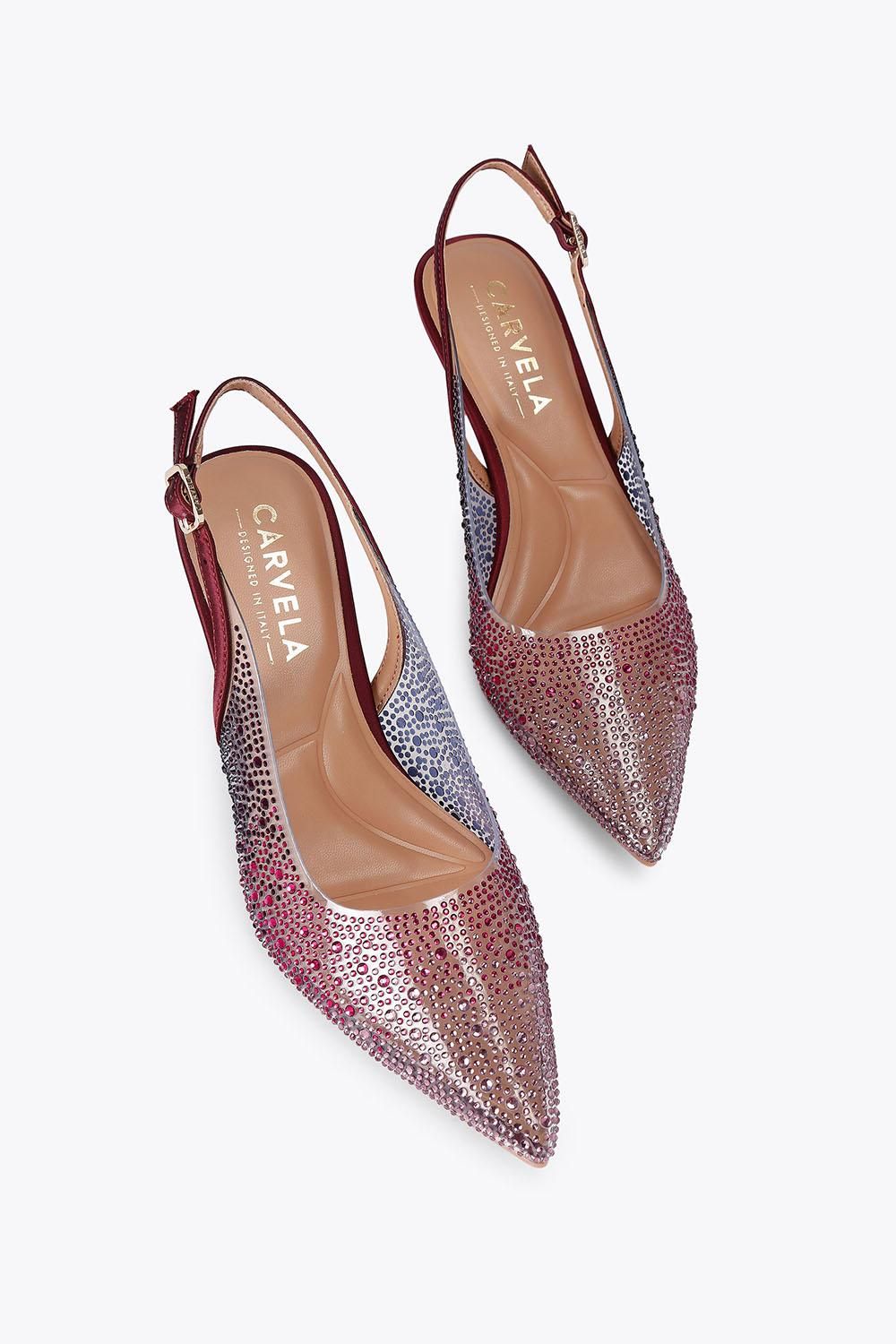 Carvela Positano Vinyl Sling Low' Heels