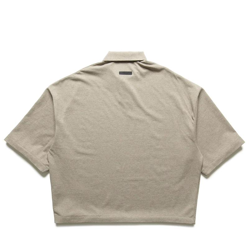 Fear Of God Essentials Pique Polo - Heather Gray