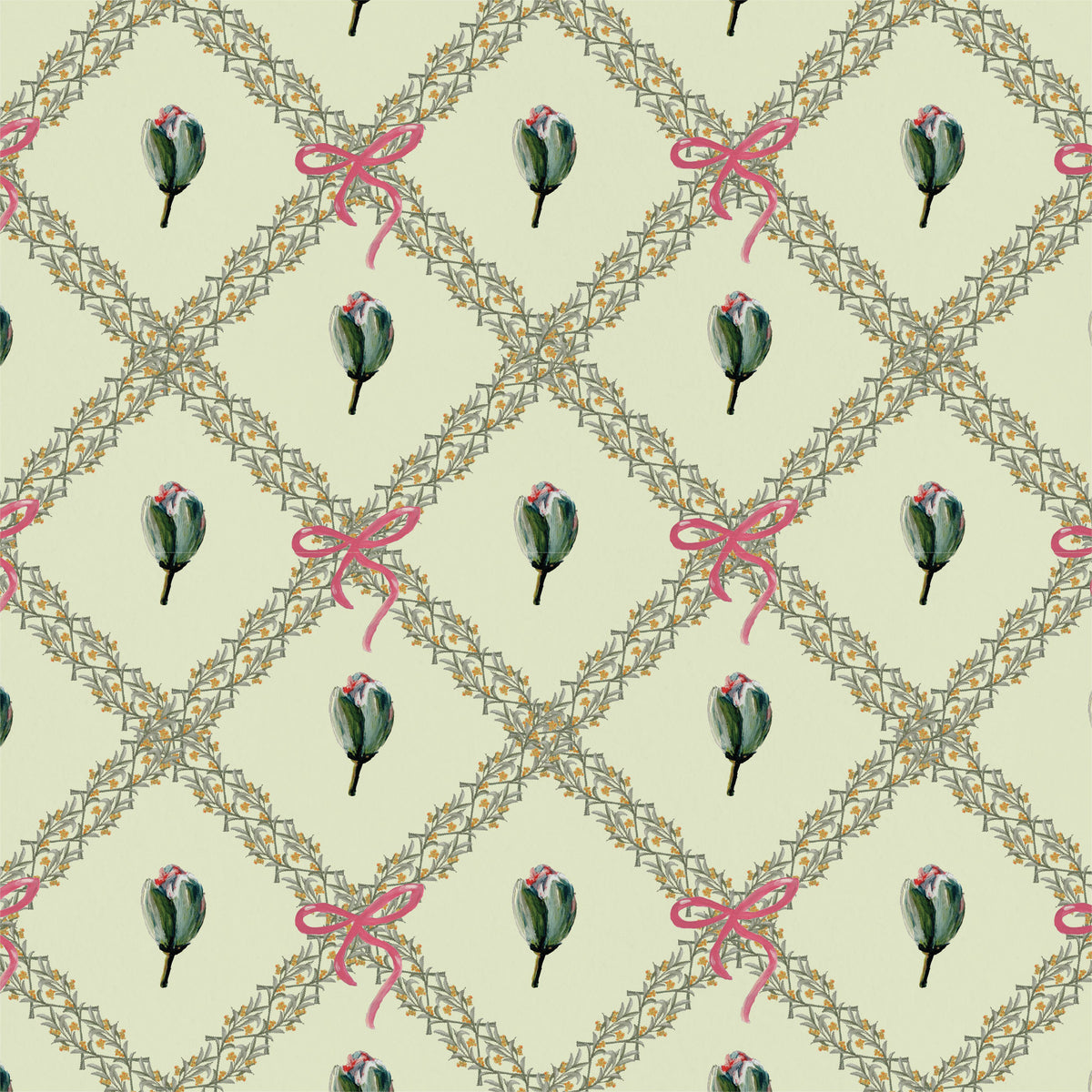 Catchii Behang Bowie Bow Tie groen