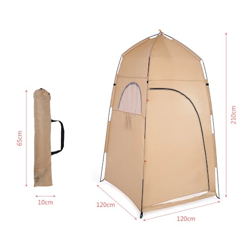NNEOBA Portable Outdoor Privacy Tent Pop-Up Shower And Toilet Shelter Khaki