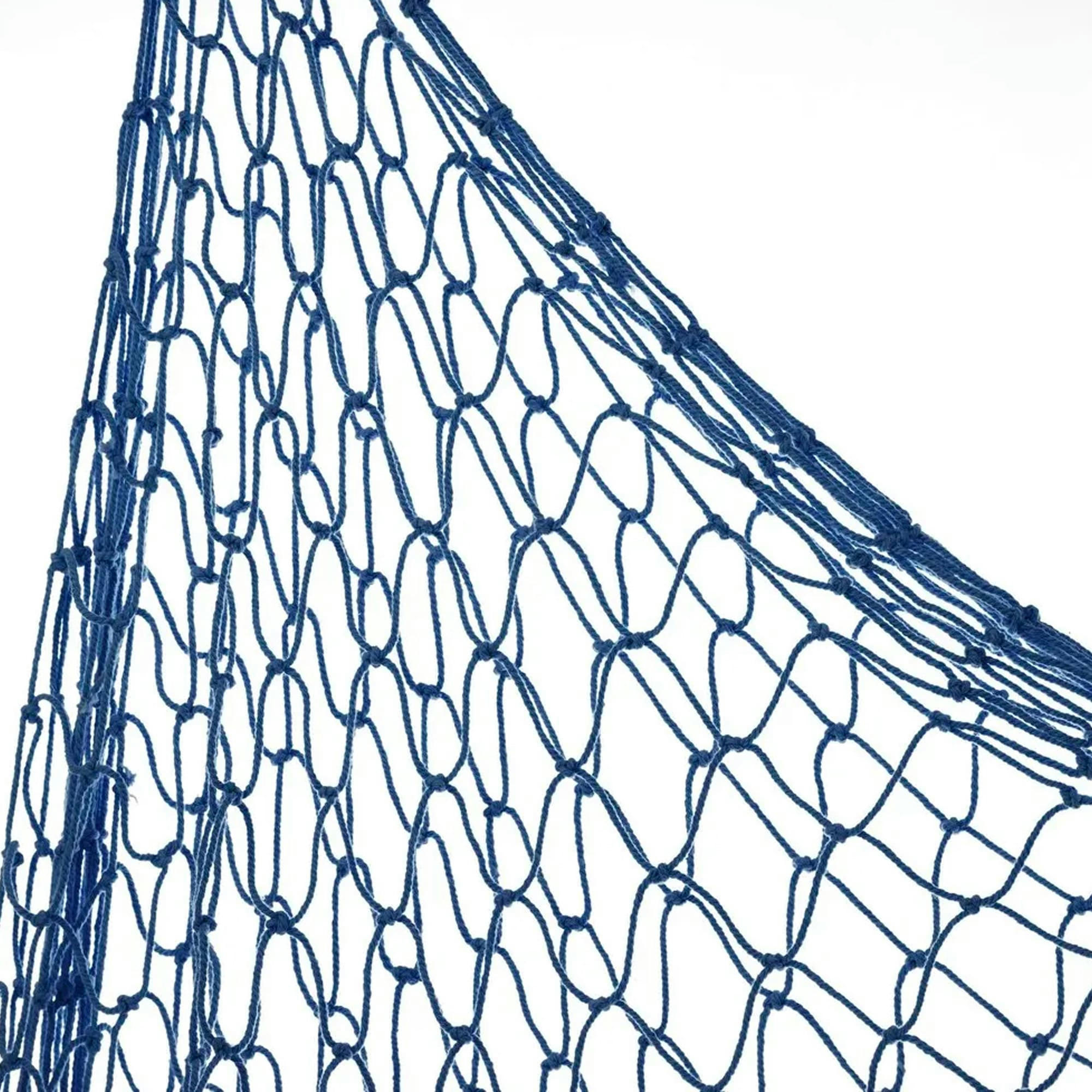 - Filet de pêche décoratif en coton bleu 150x200cm