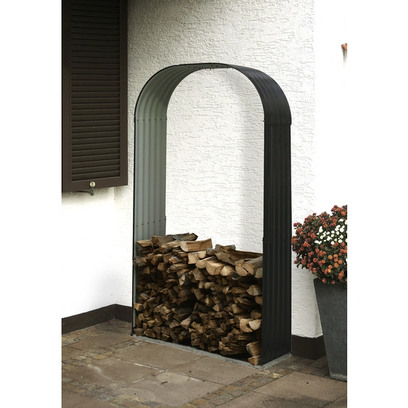 Kaminholzunterstand »Rundbogen«, BxHxL: 103 x 200 x 40 cm, anthrazit