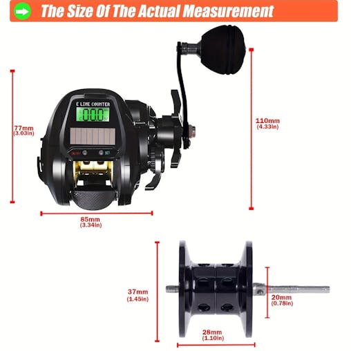NNETM Electronic High-Speed Baitcasting Fishing Reel