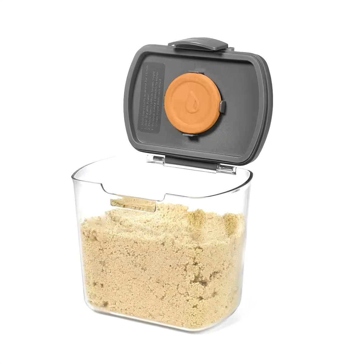 Starfrit Brown Sugar ProKeeper Plastic Storage Container with Airtight Seal, 1.4-L
