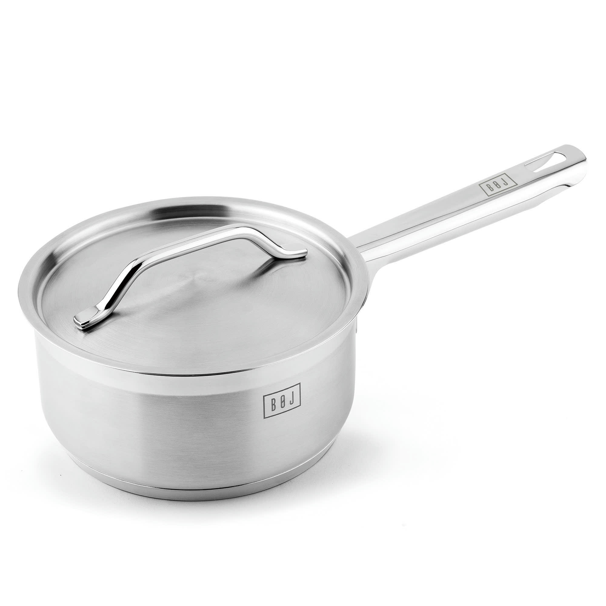 PREMIUM - Casserole avec couvercle en acier inoxydable D16cm