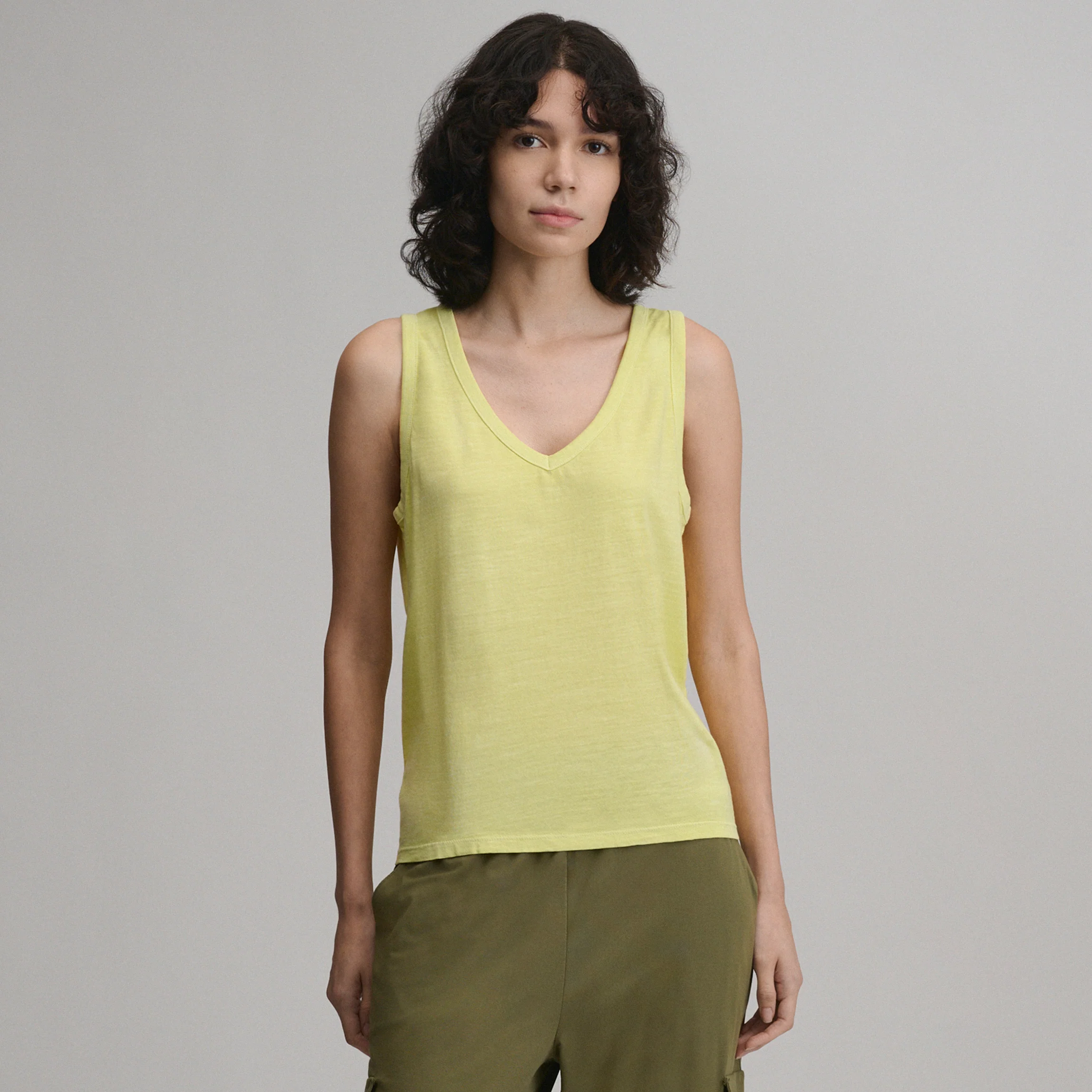 Women's Sunwashed Cotton V-Neck Tank