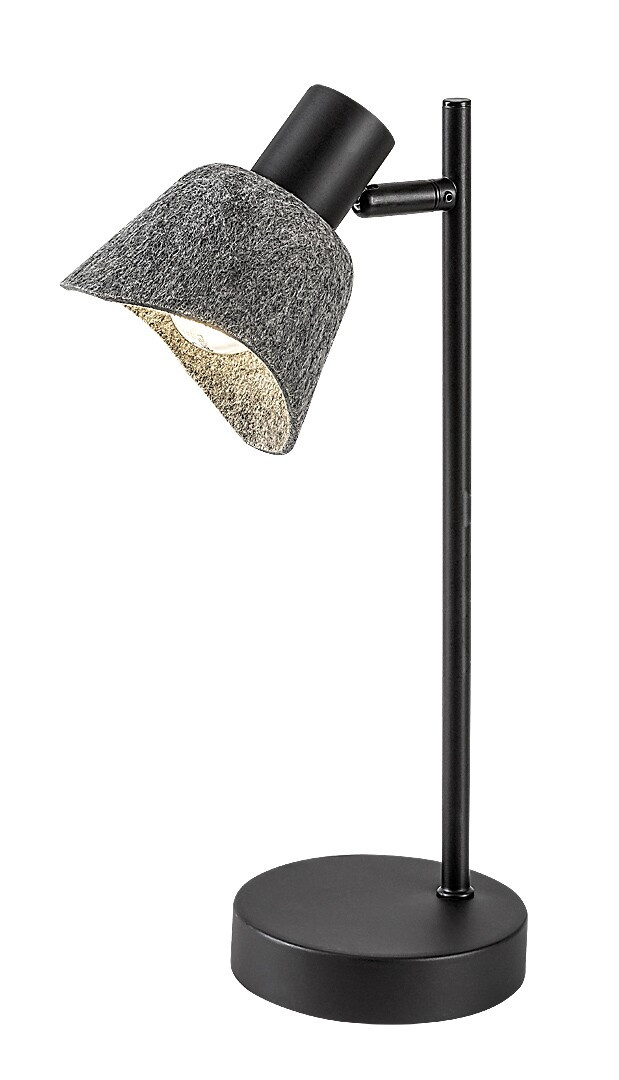 Lampka biurkowa czarno-popielaty FARELIA 1xE14x10W wys:35cm Rabalux