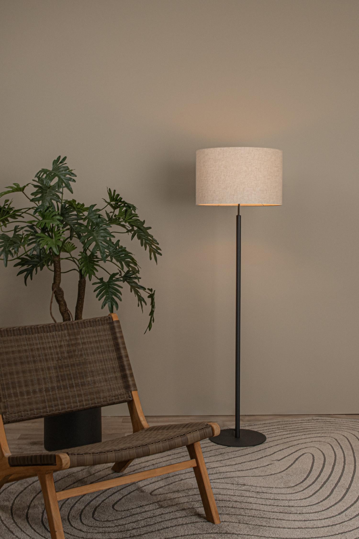 Lucide vloerlamp MAYA - 1xE27 - Beige