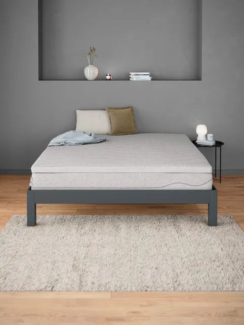 Topmadras 180x210cm WELLPUR GULEN grå