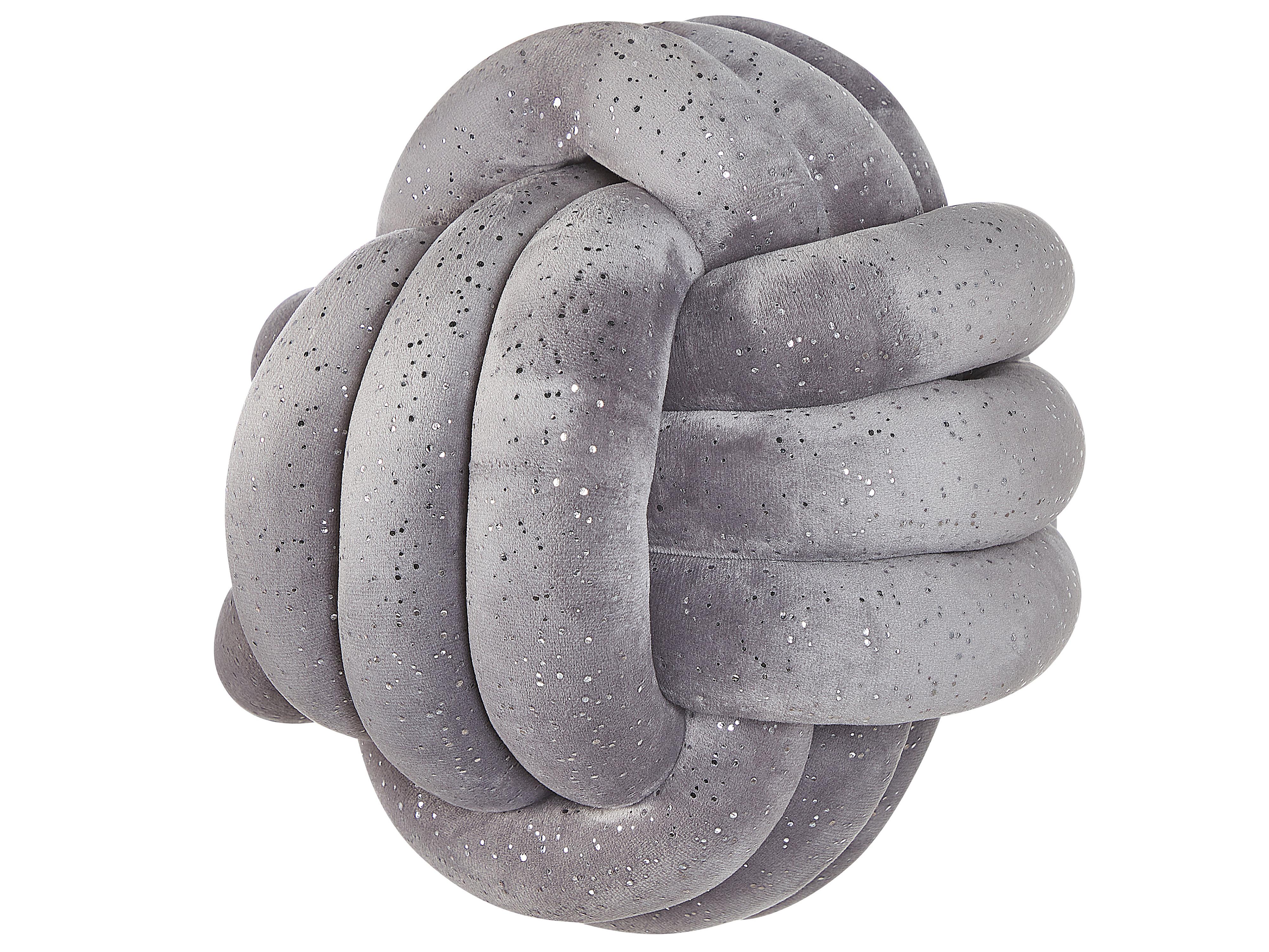 Throw Cushion MALNI Velvet 30 x 30 cm Grey Solid