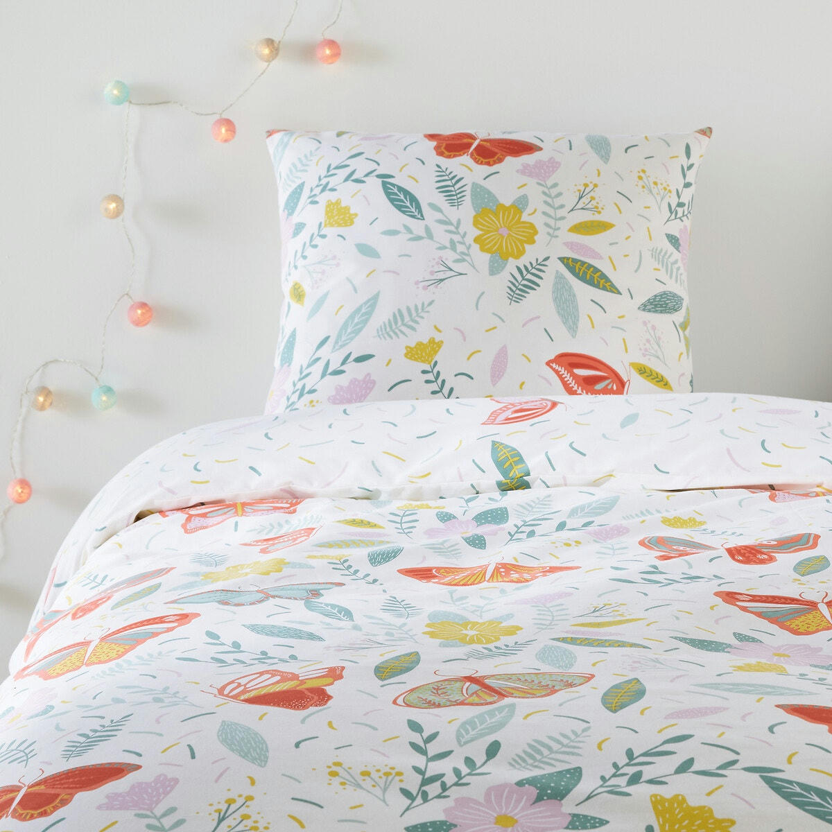 Parure de lit en coton, Papillon
