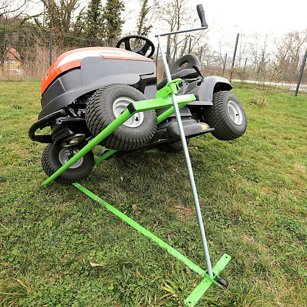 Cric lève tracteur tondeuse à manivelle 350 kg