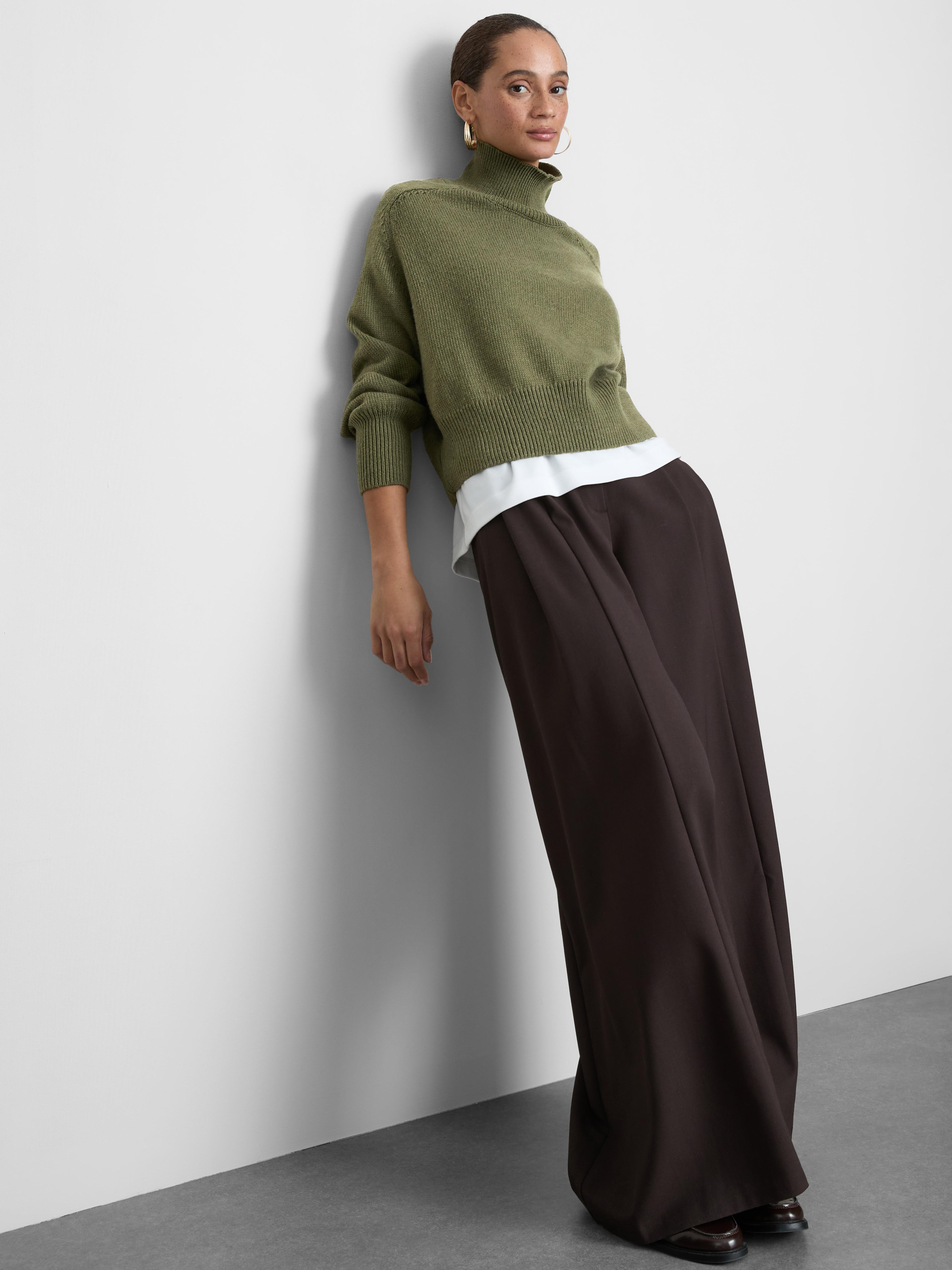 Knitted High Neck Sweater