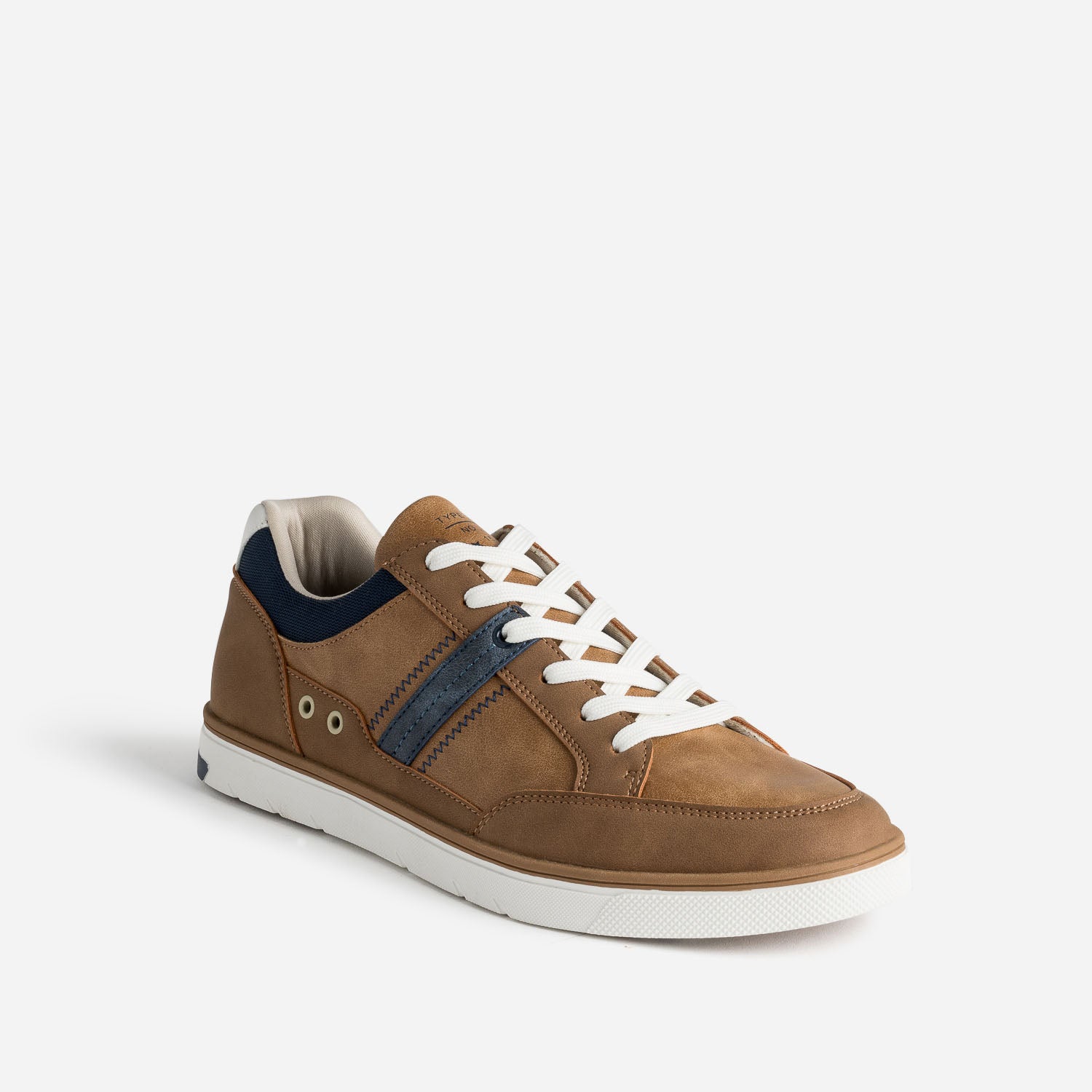 Tennis camel et bleu marine
