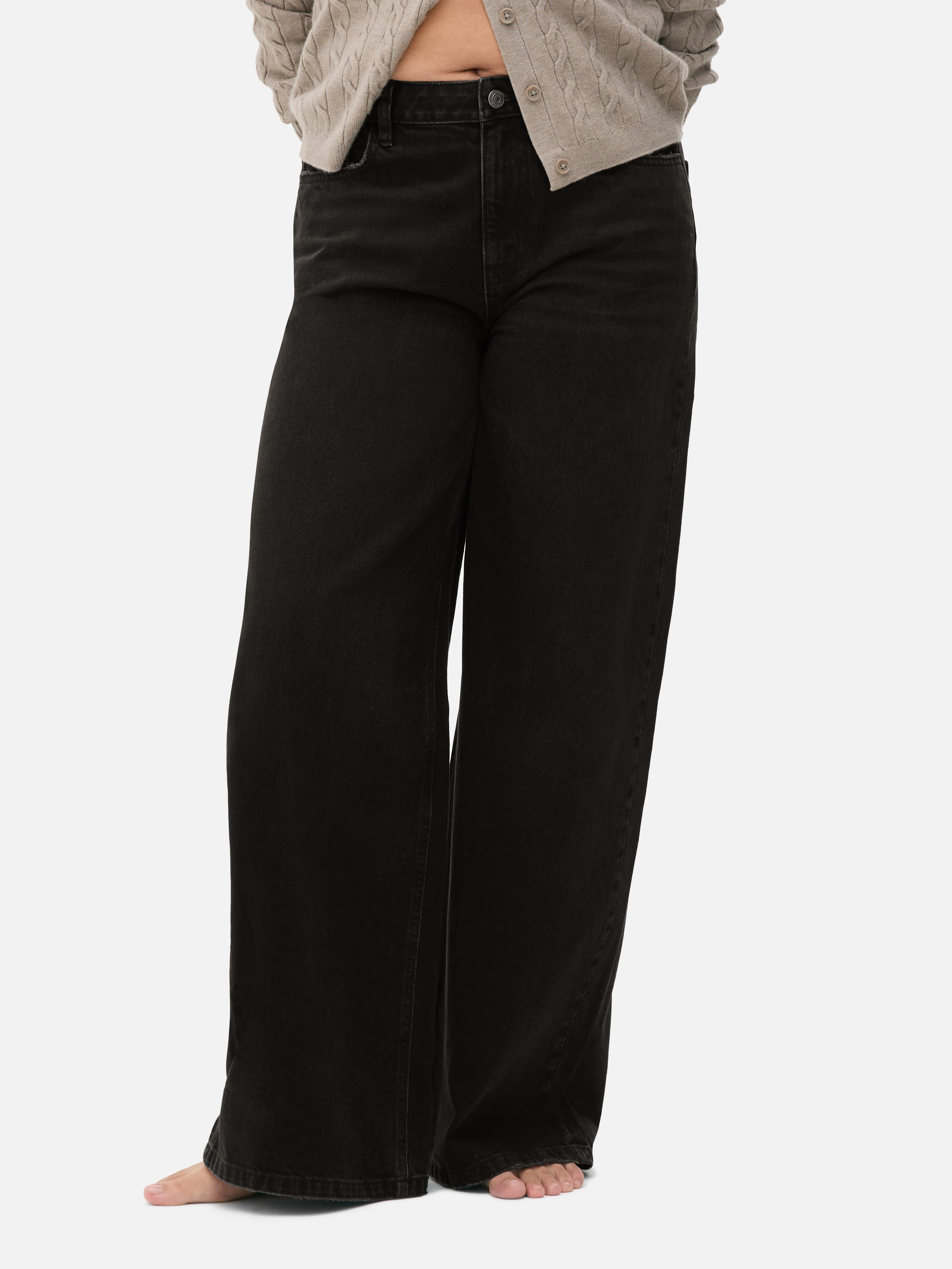 Mid-Rise Wide-Leg Jeans