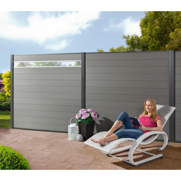Steckzaunbohlen »Turino«, WPC, HxL: 90 x 179 cm
