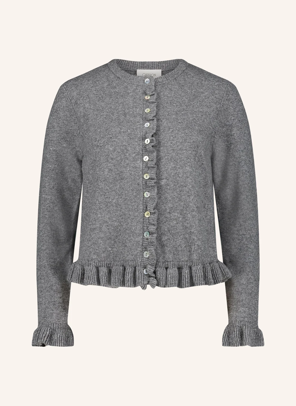 CARTOON Strickjacke mit Rüschen