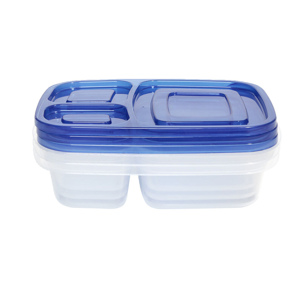 BoÎte lunch 3 compartiments 23,5x15xH5cm (Lot de 3)