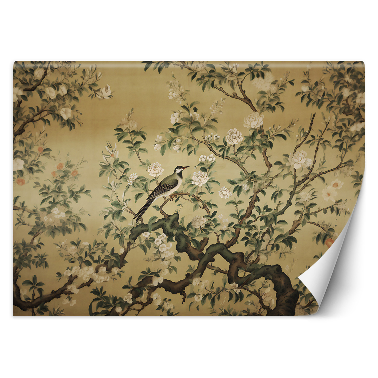 Feeby Fototapeta, Ptak Abstrakcja Chinoiserie 150x105