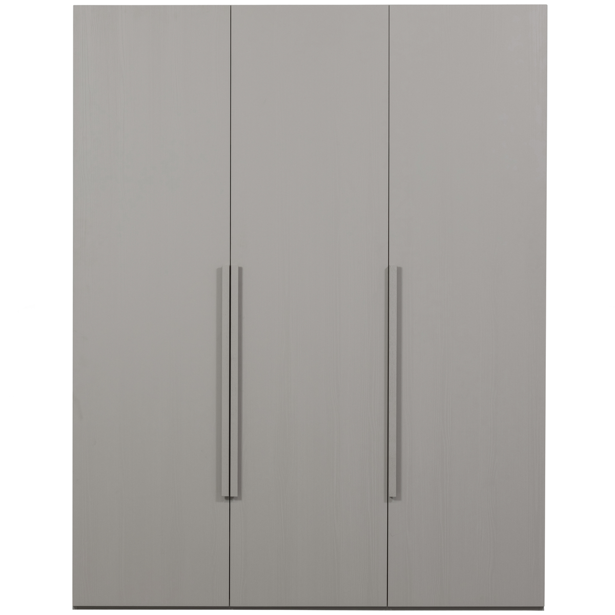 WOOOD kledingkast 3-deurs greep lang Rens - Noten/Grijs - 210x165x58