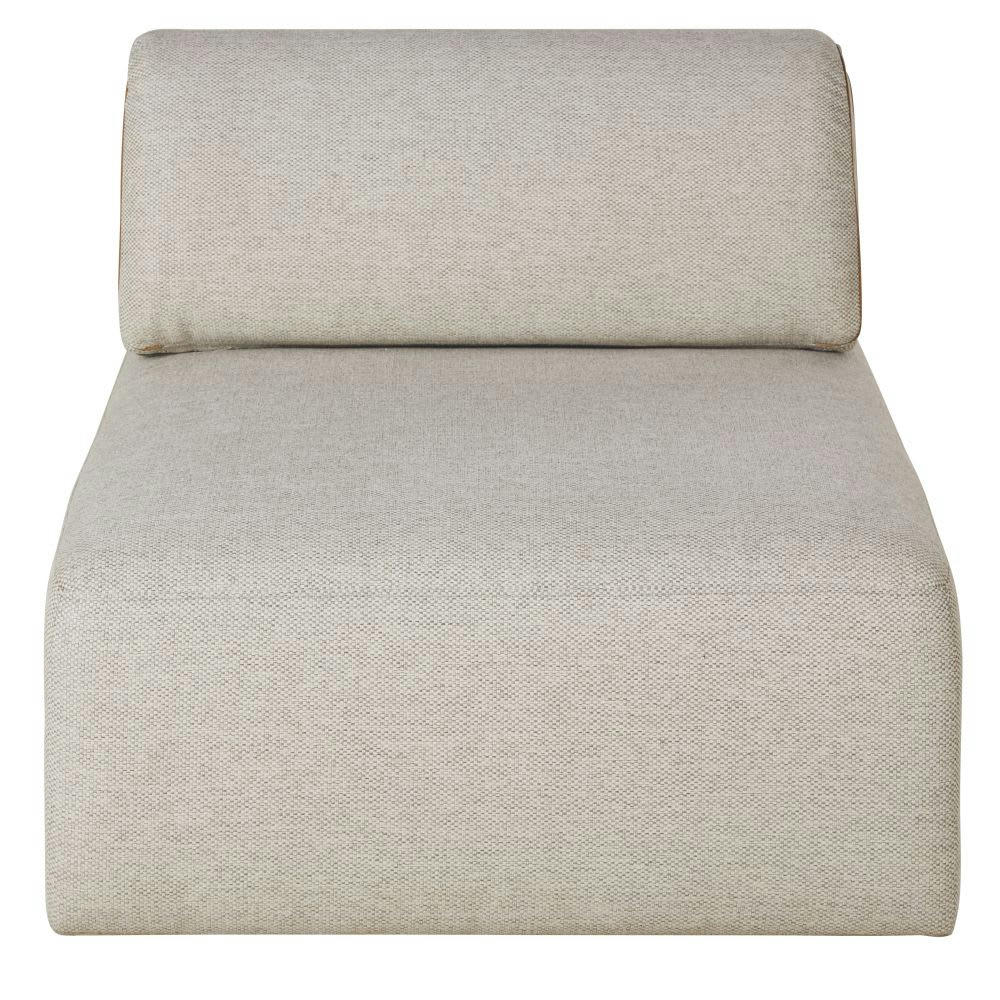 Astus - Chauffeuse pour canapé modulable gris chiné