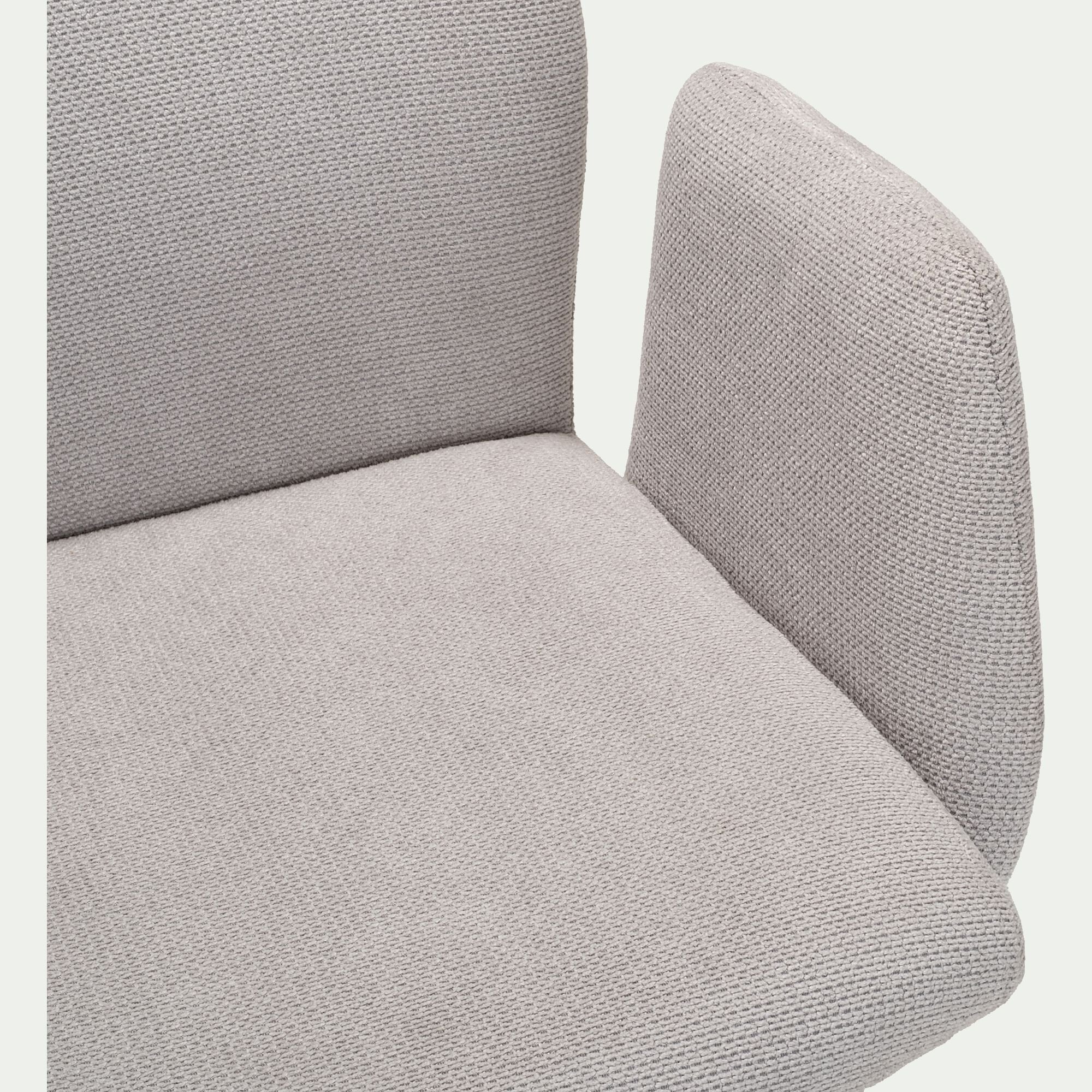 ROYANA - Chaise en tissu avec accoudoirs - gris clair