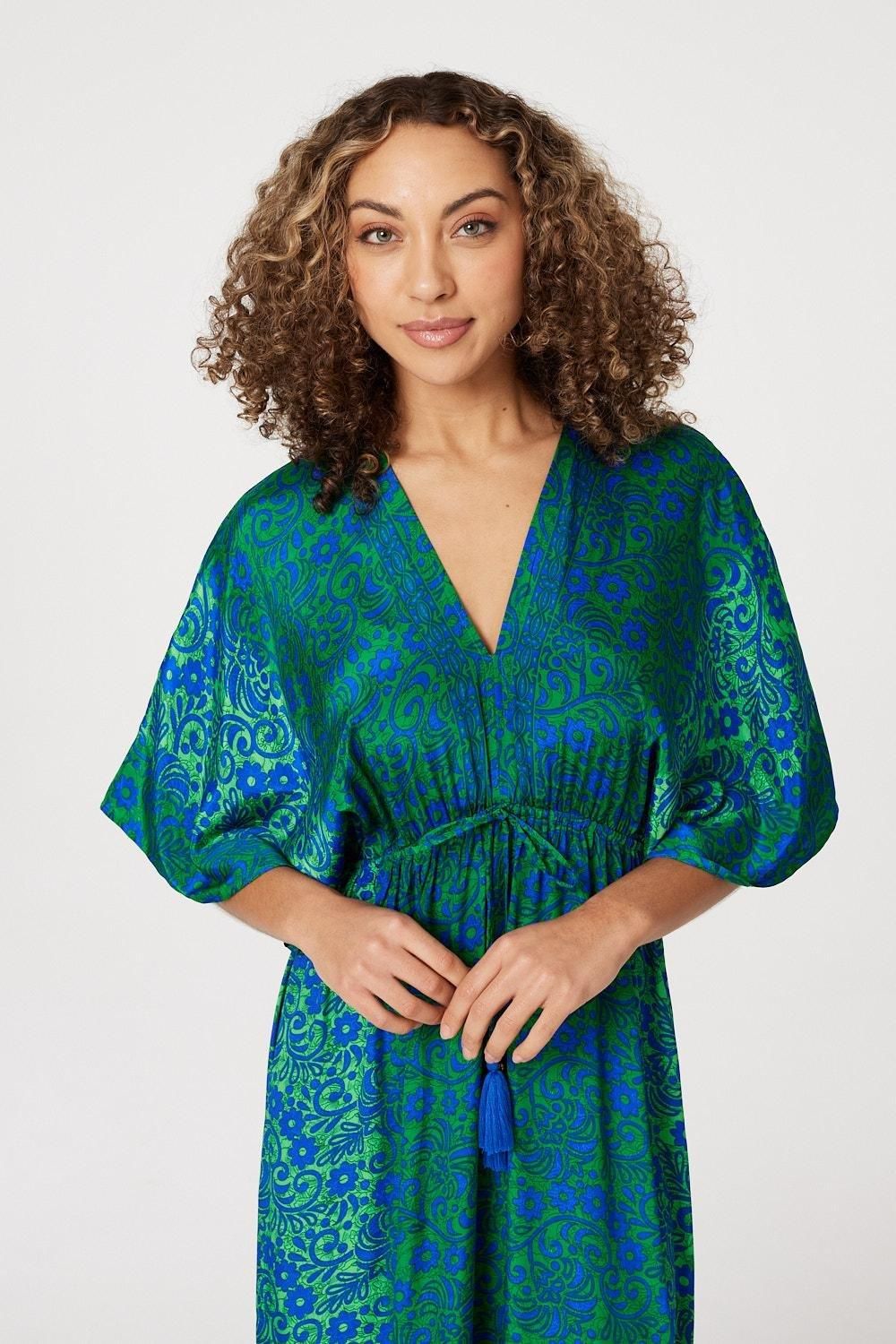 Izabel London Floral Side Split Maxi Dress