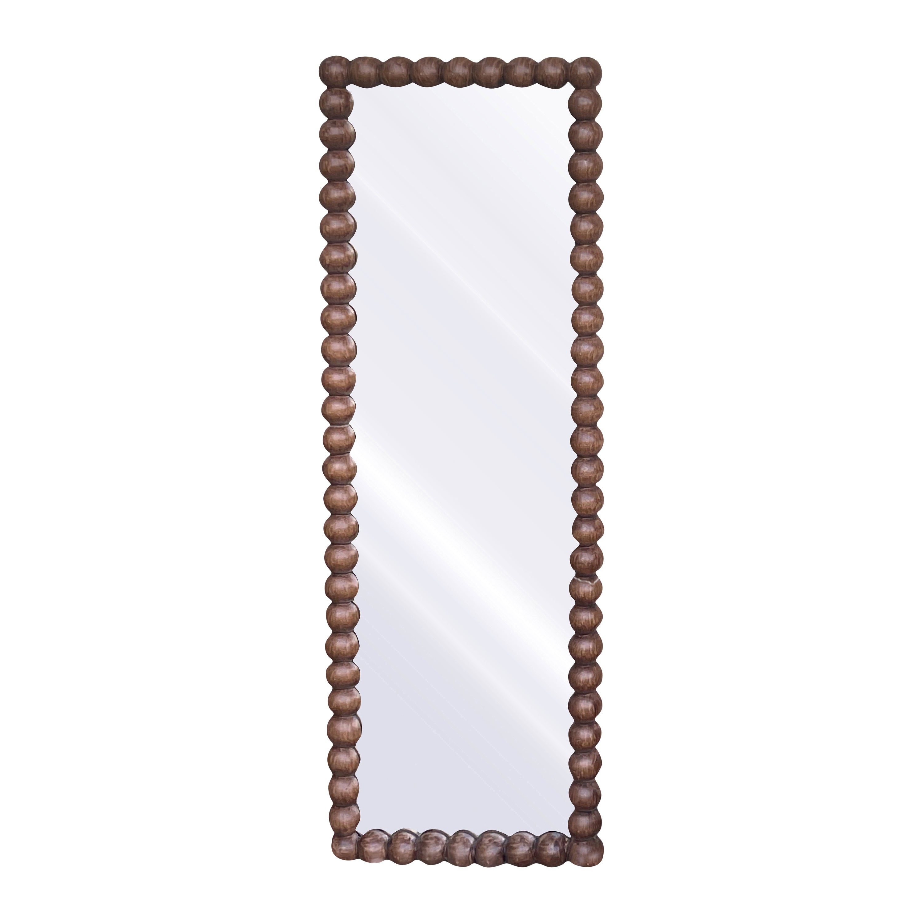 by fonQ Pompom Spiegel - Walnoot