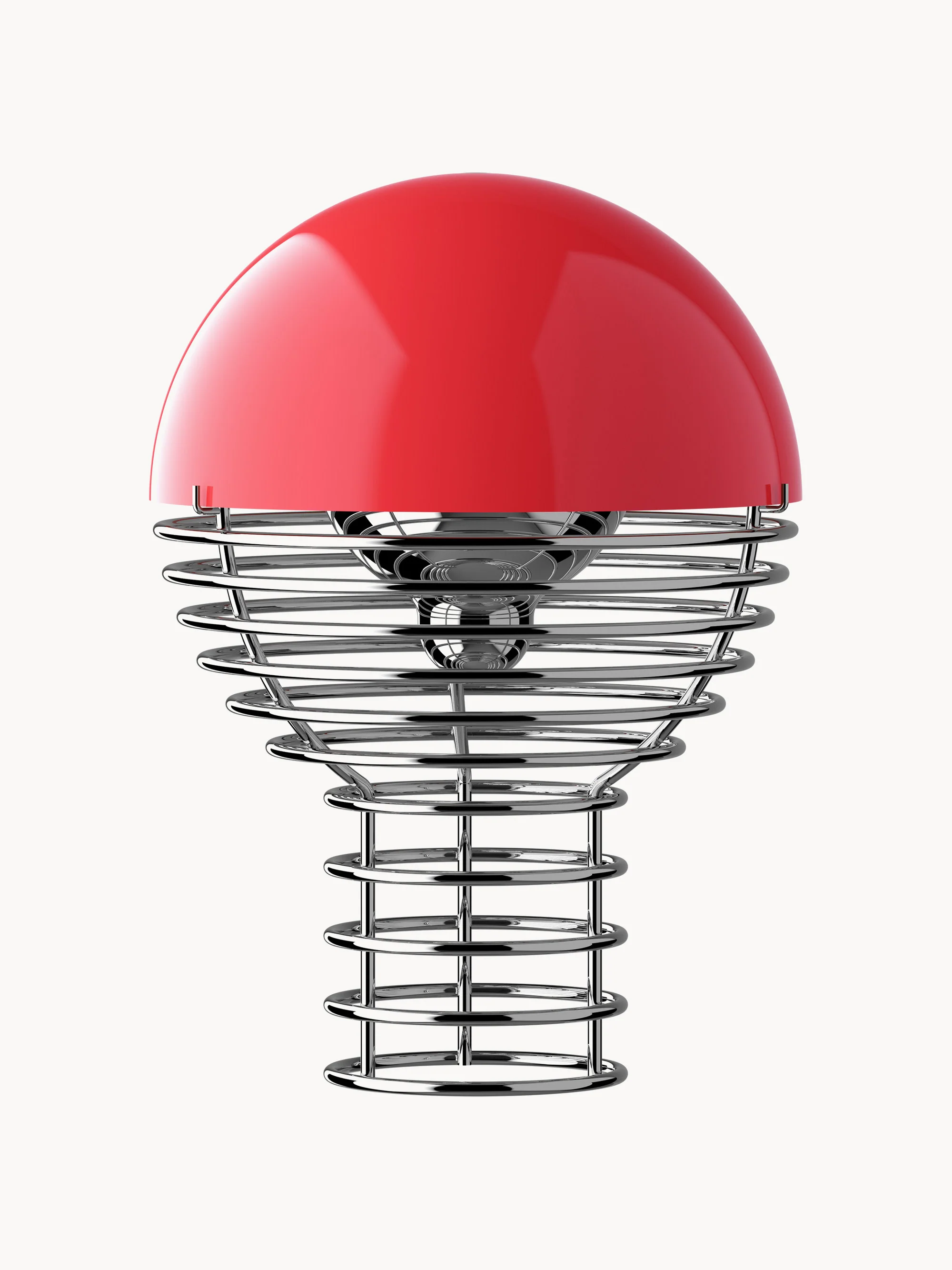 Kleine mobile LED-Tischlampe Wire, dimmbar, Design Verner Panton