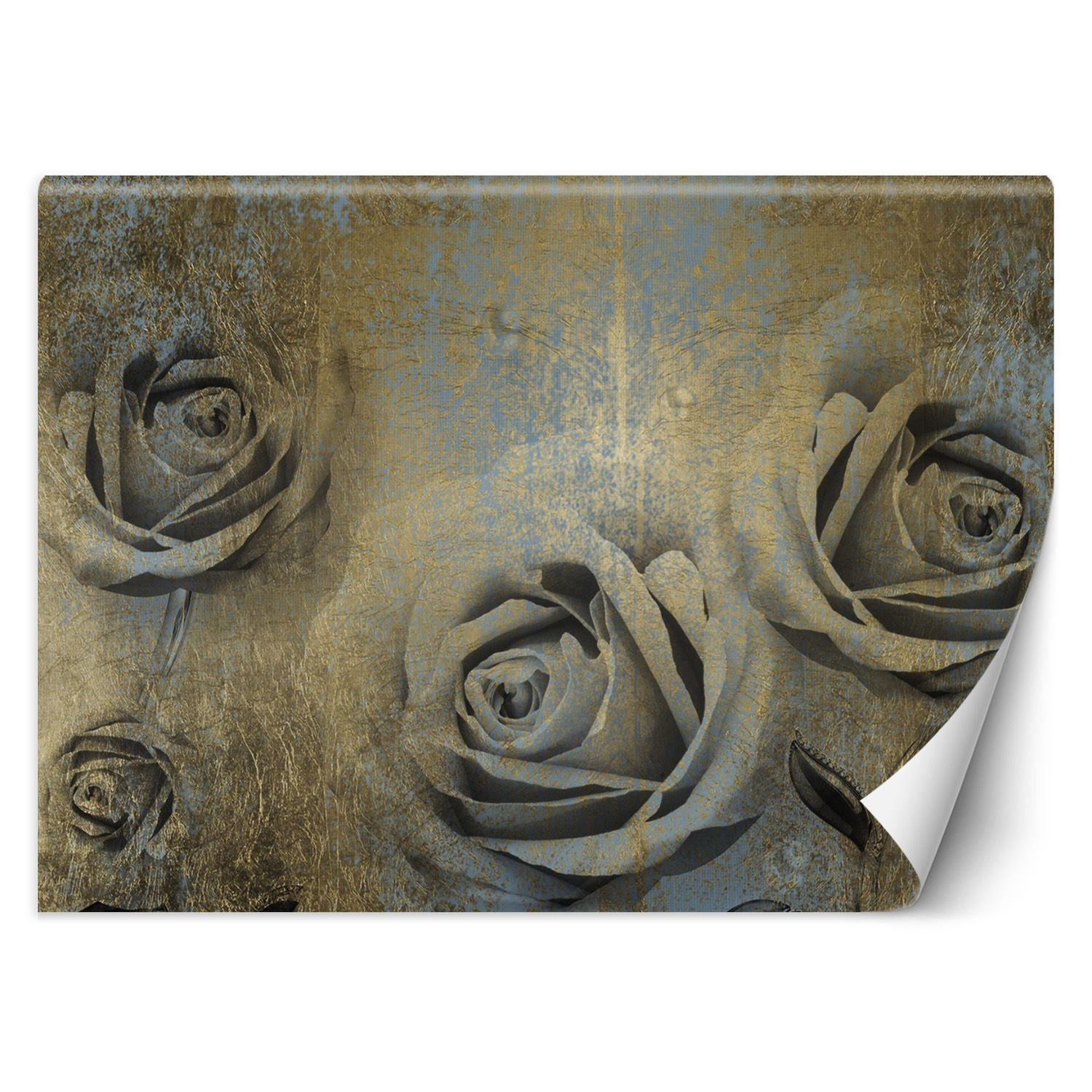 Feeby Fototapeta, Złote róże kwiaty 150x105
