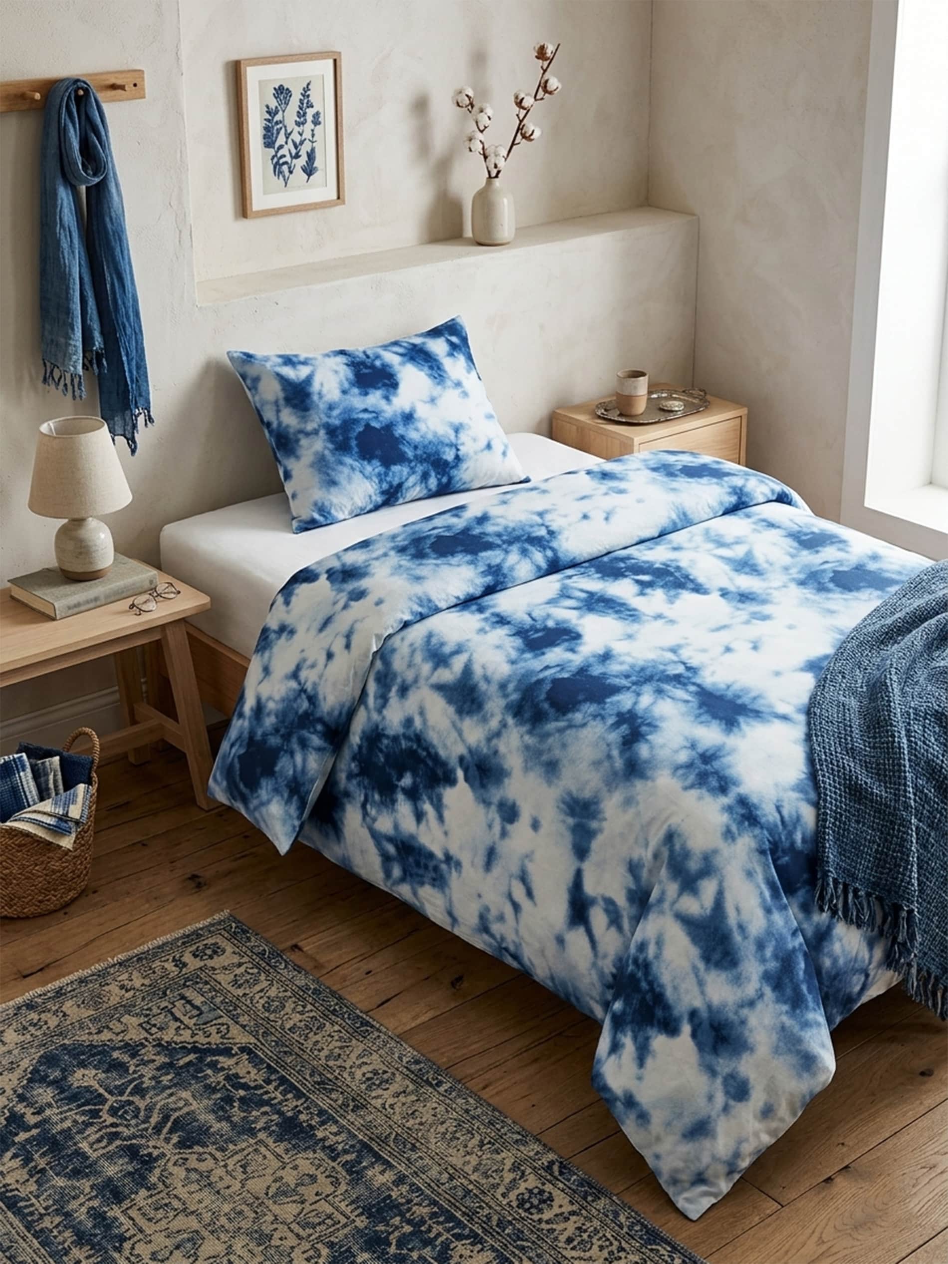 Komplet pościeli z efektem tie dye