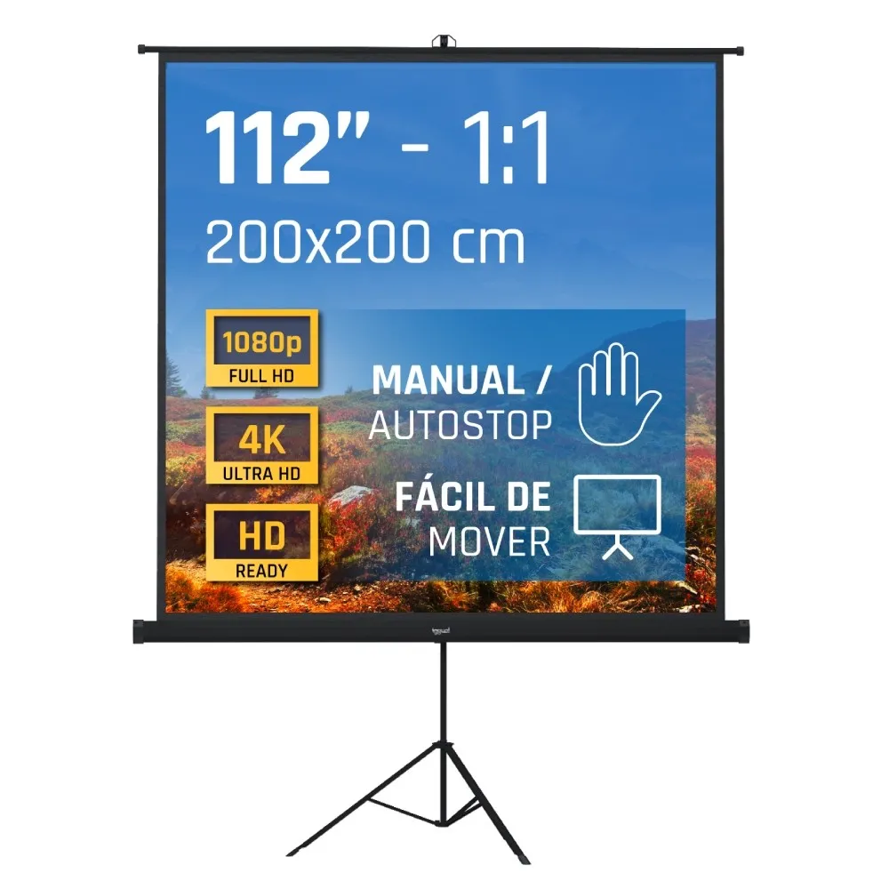 Iggual 200x200 cm 112´´ Projection Screen With Tripod