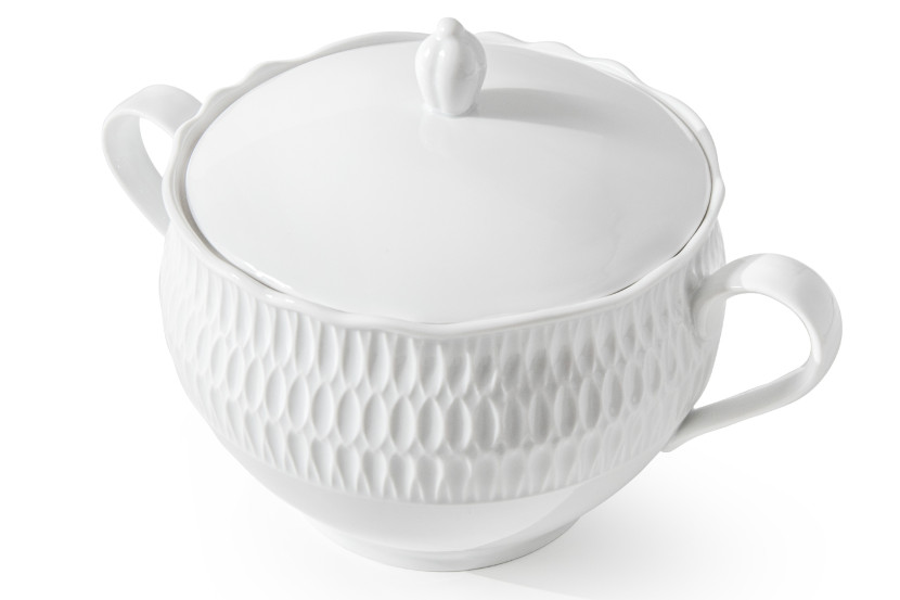 KONSIMO SOFIA BIAŁA Waza z porcelany, 3 L. Polska Produkcja
