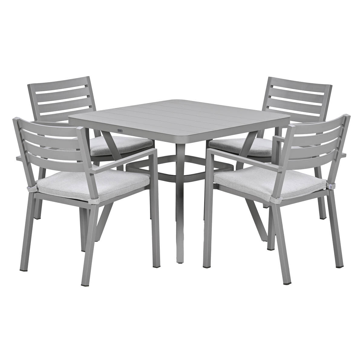 Garden Impressions Tuinset Amarillo 5-delig - Mina tuintafel 90x90 taupe