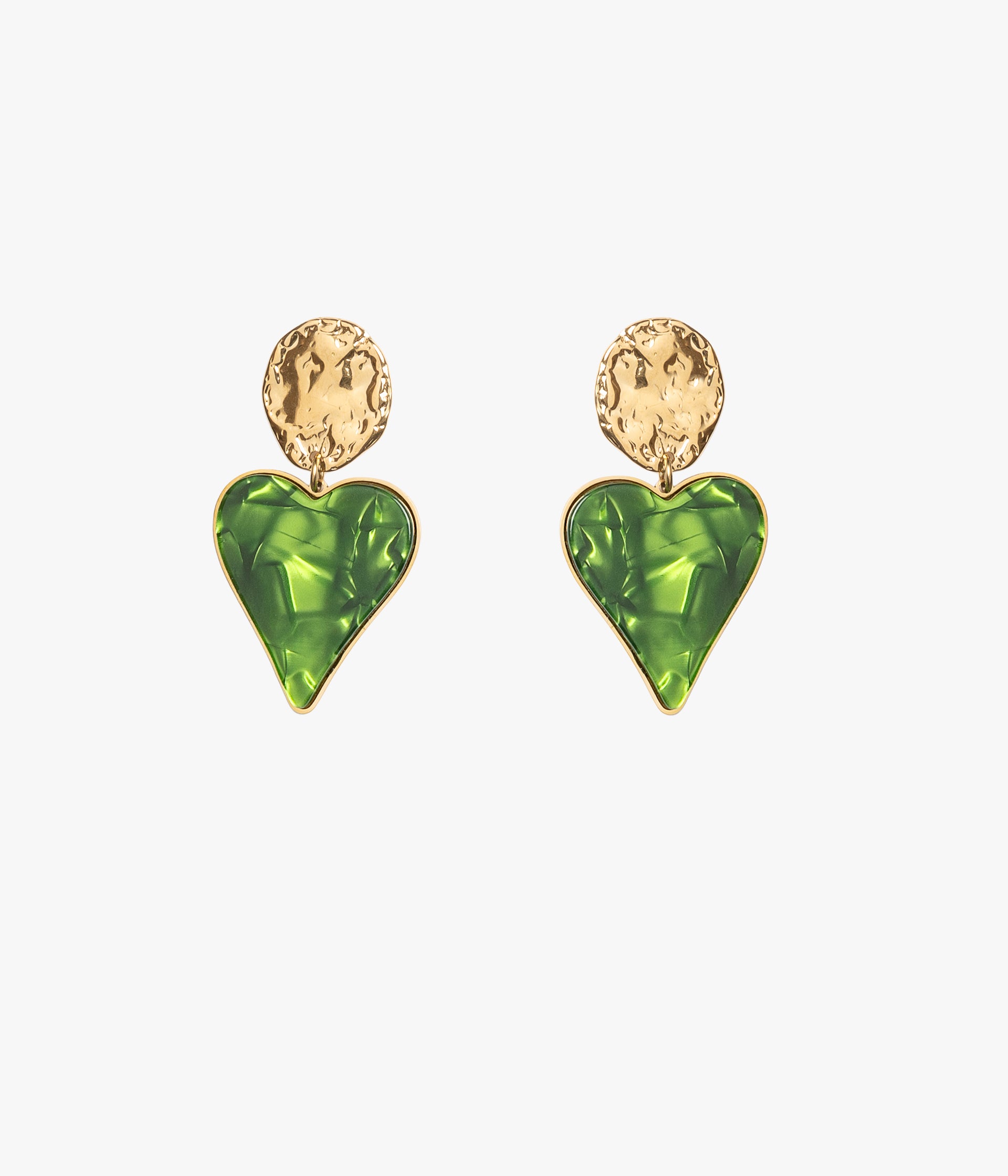 Boucles d'oreilles Miki vert cactus