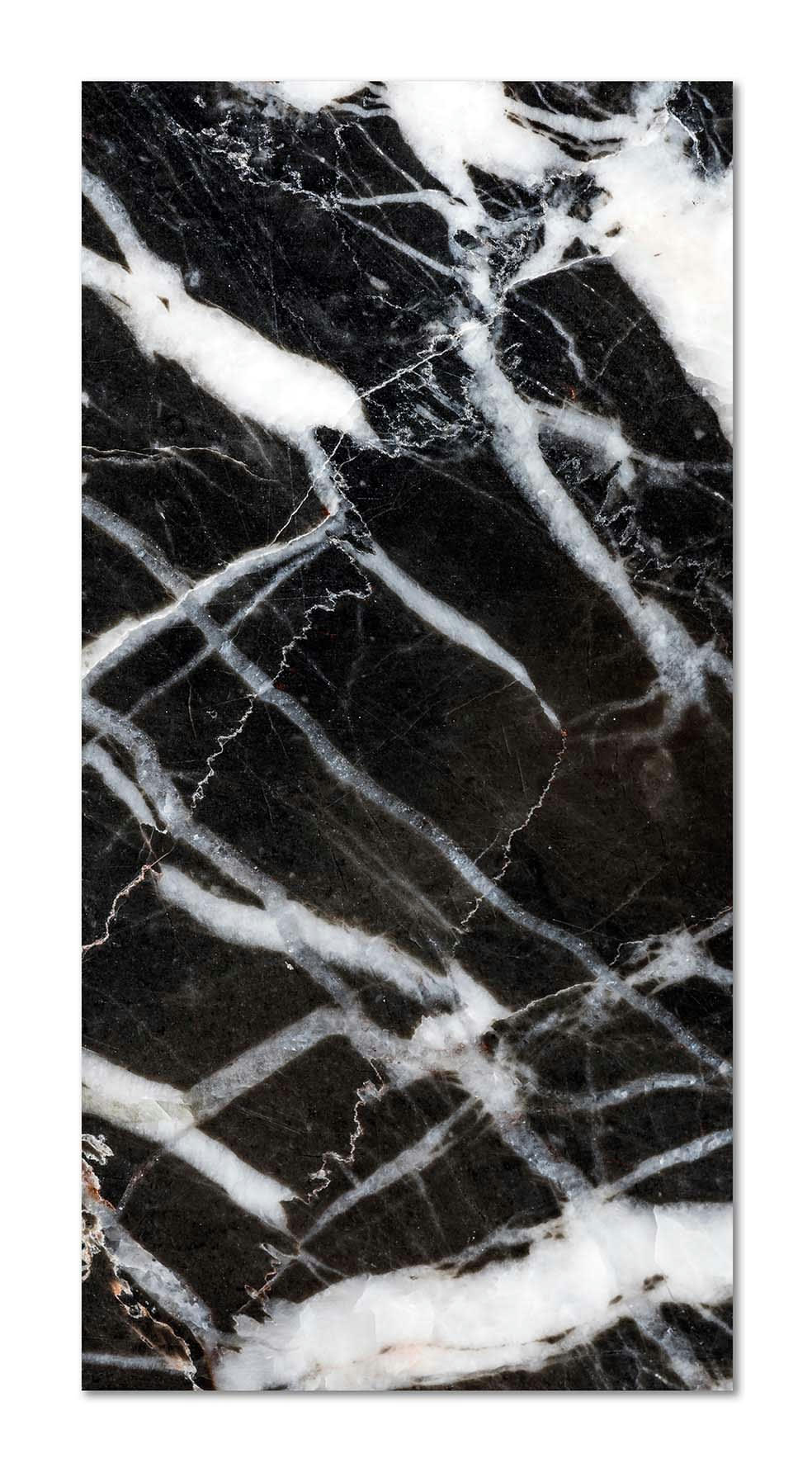 - Tapis vinyle marbre noir 40x80cm
