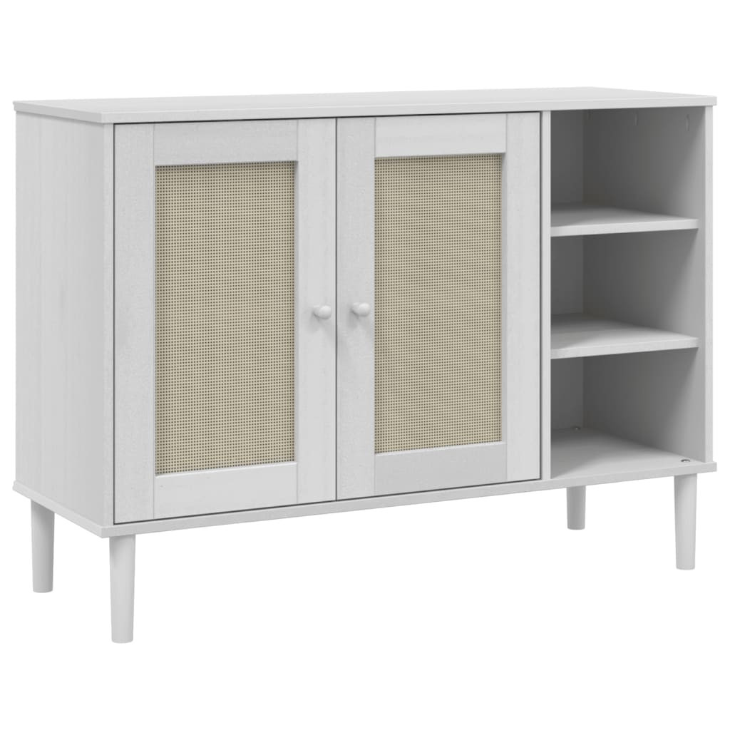 Szafka Biała z Drzwiami 112x40x80 cm do Salonu Pokoju Sypialni