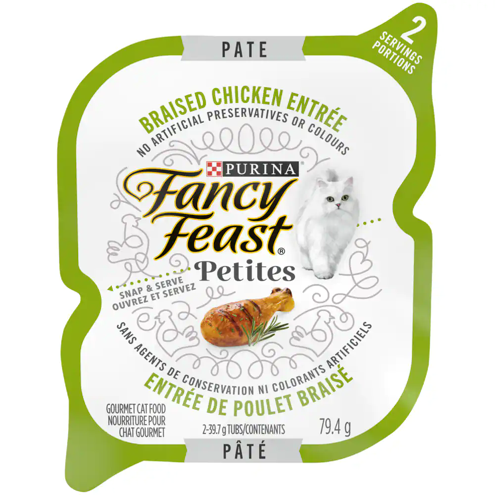 Purina Fancy Feast® Petites in Gravy Chicken with Rice Wet Cat Food, 79-g