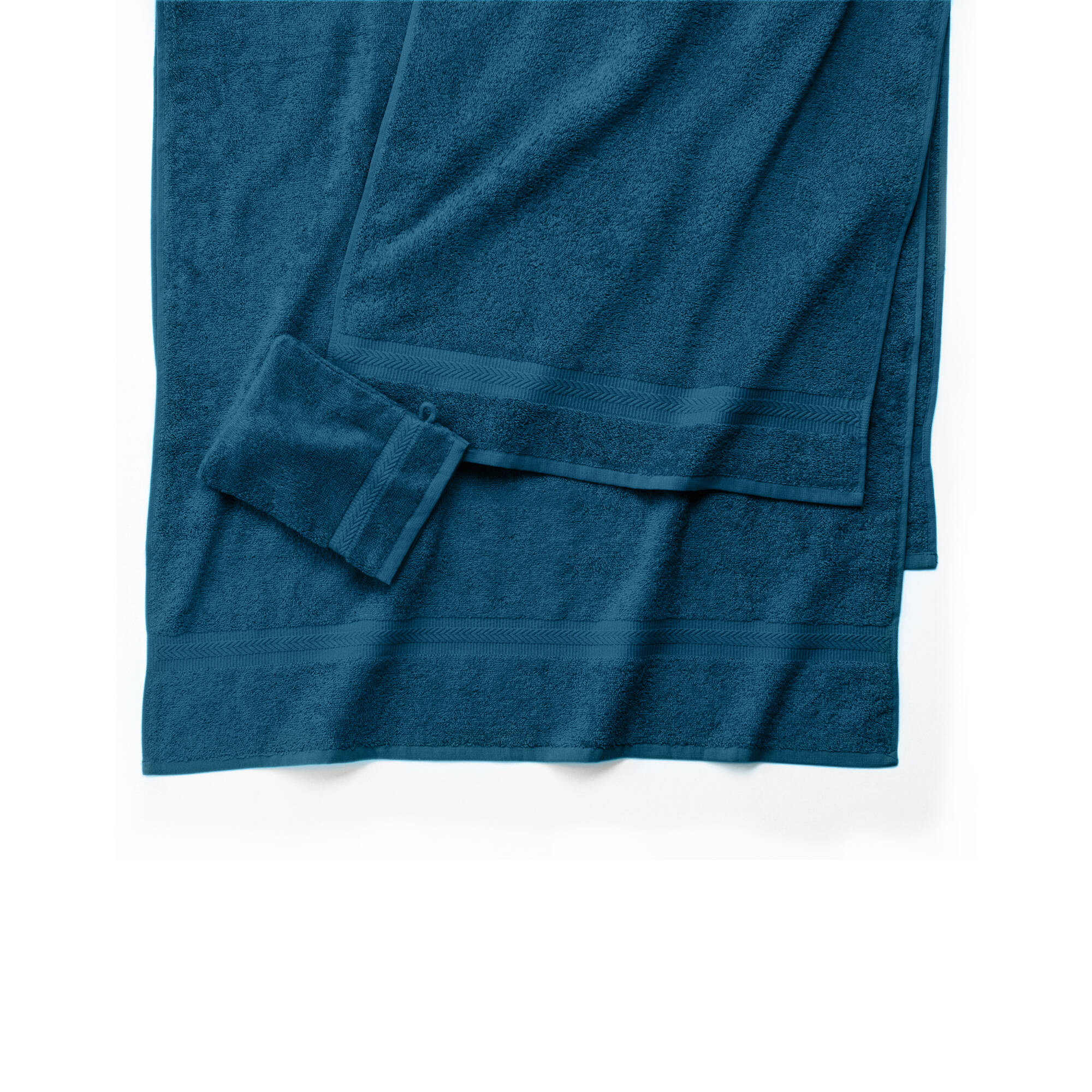 Collection serviettes de bain unies 420 g/m2 confort moelleux