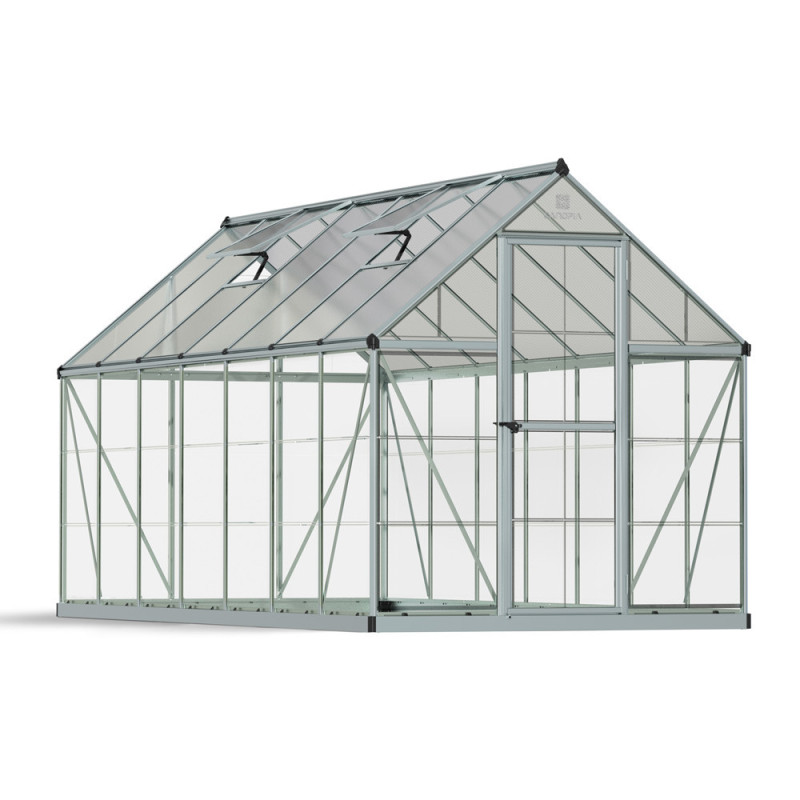 Serre en polycarbonate Hybrid argentée 7,6 m² CANOPIA