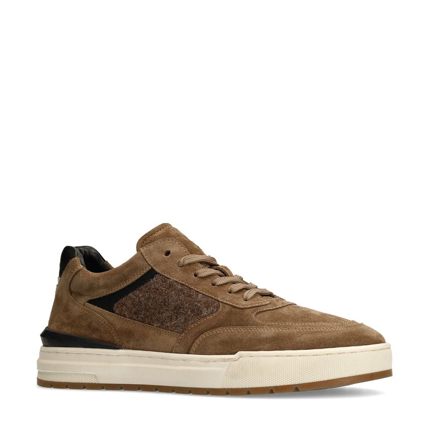 Manfield Taupe suède sneakers