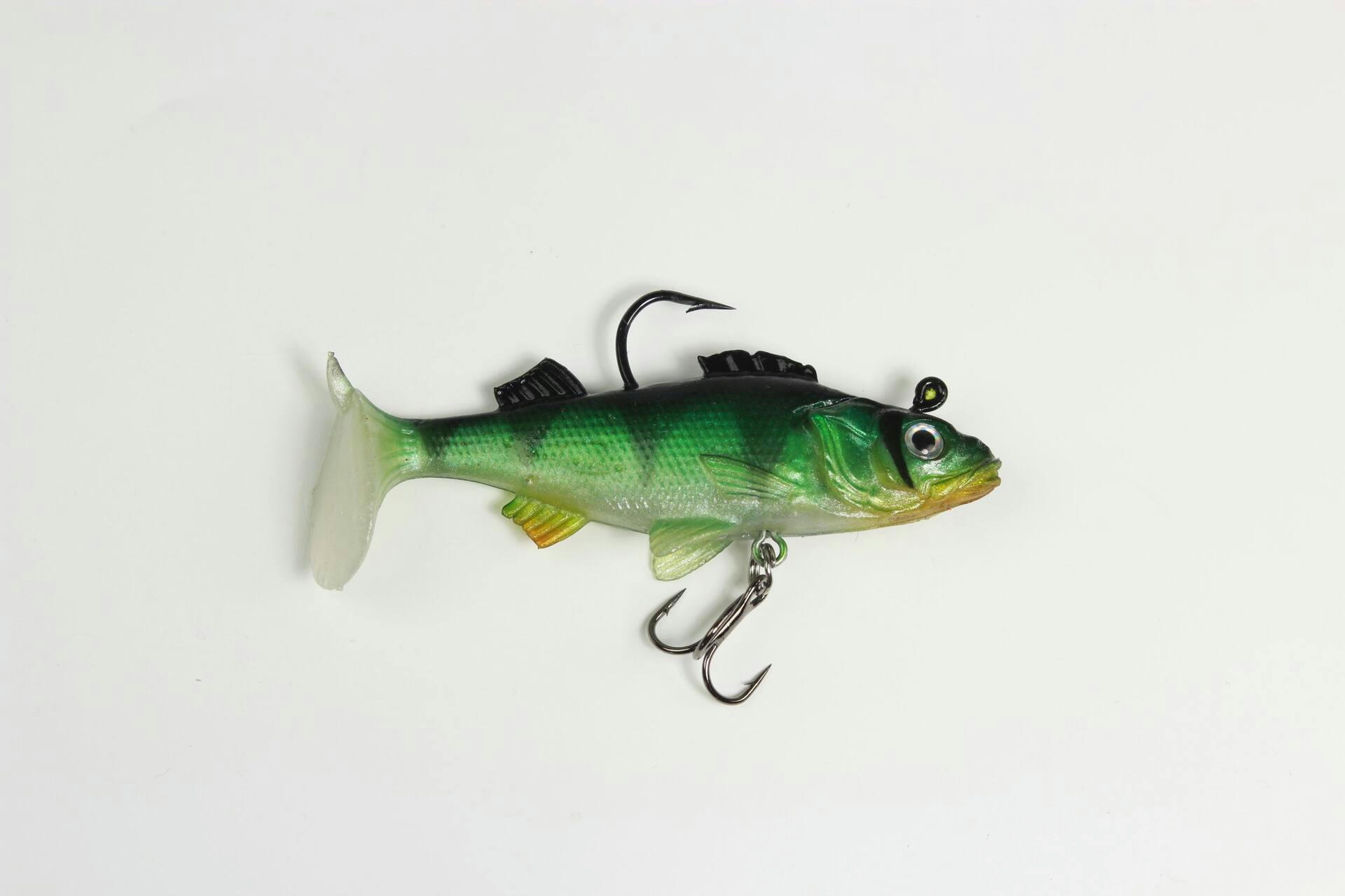 Xcalibur Live Soft Re-Rigged Plastic Bait, Perch,